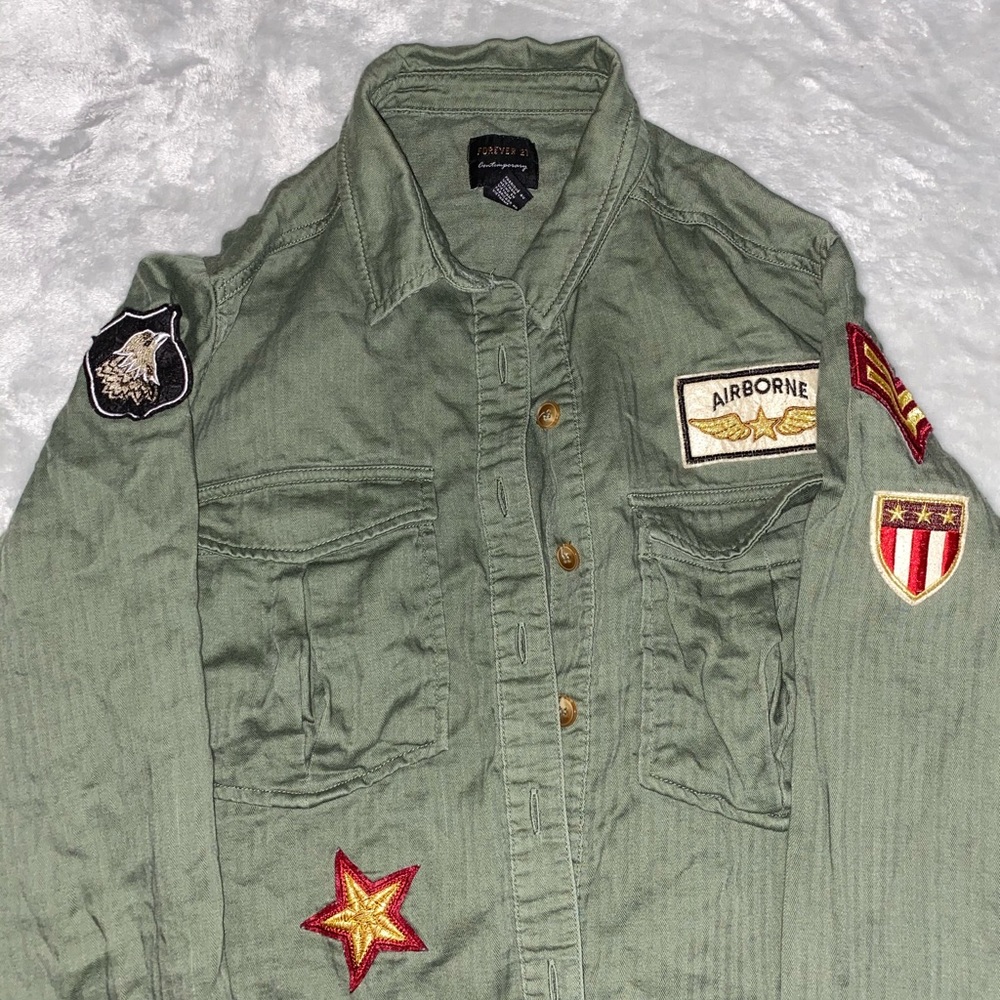 Forever 21 Army button down